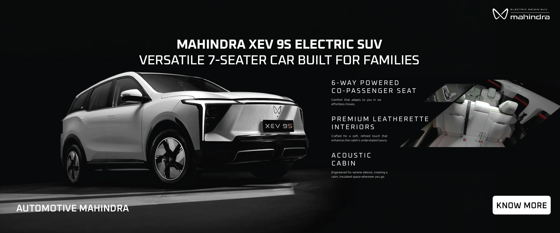 Mahindra XEV 9S Electric SUV: Versatile 7‑Seater Car Built for Families
